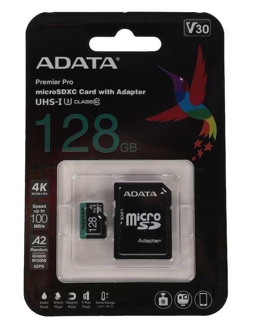 Memoria Micro SD Adata capacidad 128 GB