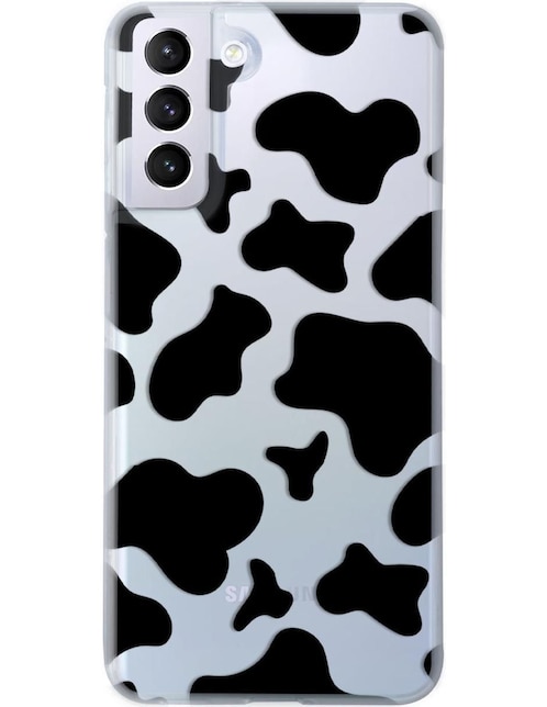 Funda celular para Samsung Vaca Animal Print de plástico