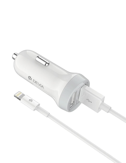 Cargador de auto Devia tipo A 2.0 compatible con Cables USB A