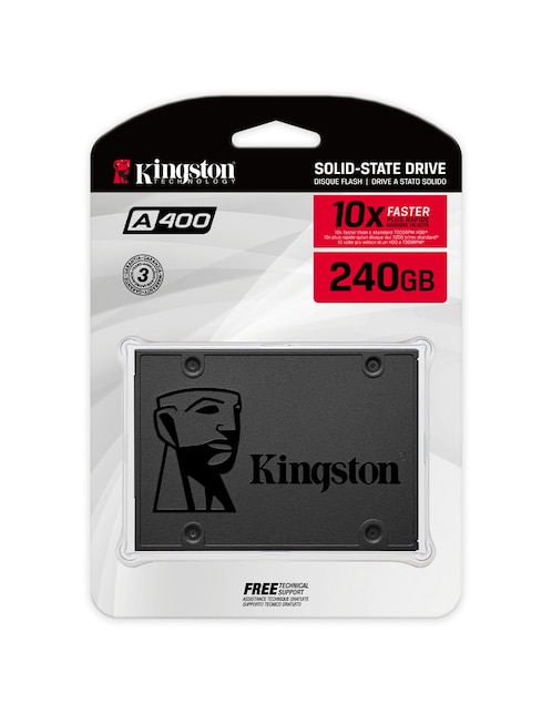 Disco duro externo unidad SSD Kingston Technology capacidad 240 GB