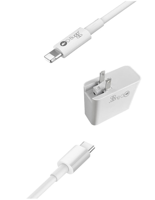 DBUGG Cargador pared Dbugg Lightning + USB tipo C