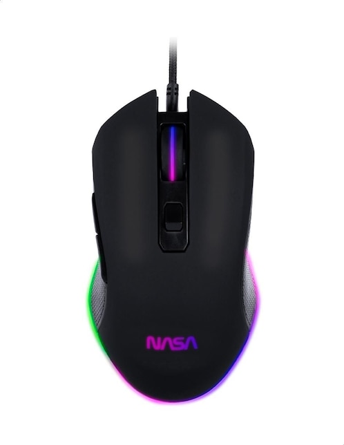 Mouse gamer alámbrico Techzone edición Nasa RGB 1