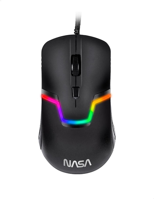 Mouse gamer alámbrico Techzone Nasa RGB