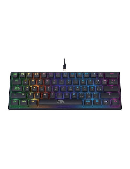 Teclado gamer conexión alámbrica BASH-1002 1