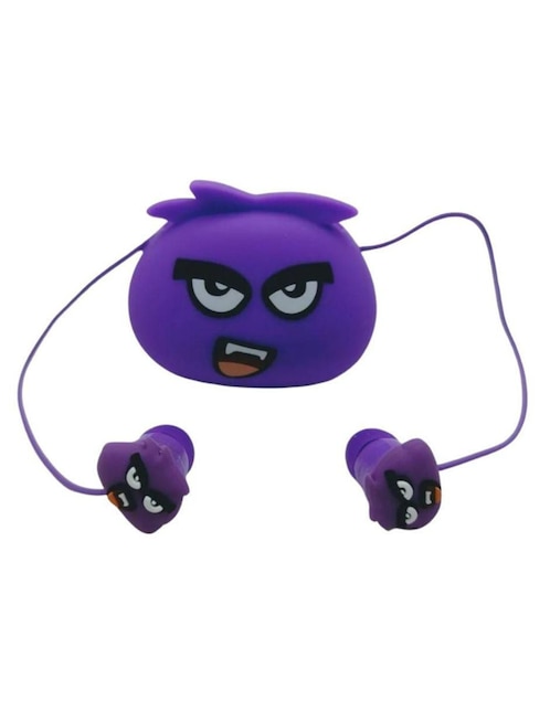 Audífono in ear Gadgets & Fun Monstruo EJ-196 alámbrica Morado