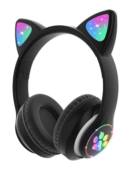 Audífono over ear Gadgets & Fun gato gf28 inalámbrica con cancelación de ruido Negro