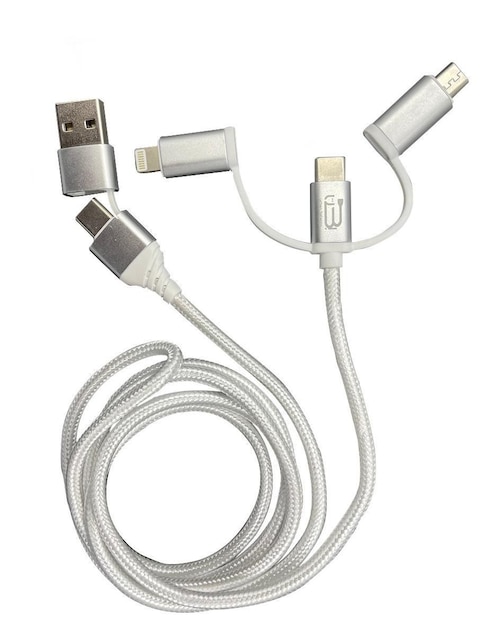 Cable lightning, micro USB y tipo C Dbugg a tipo USB A de 1 m