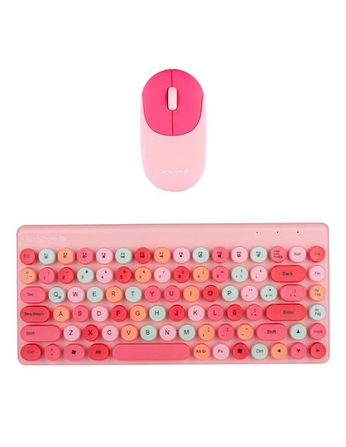 Mouse y Teclado Techzone Colors