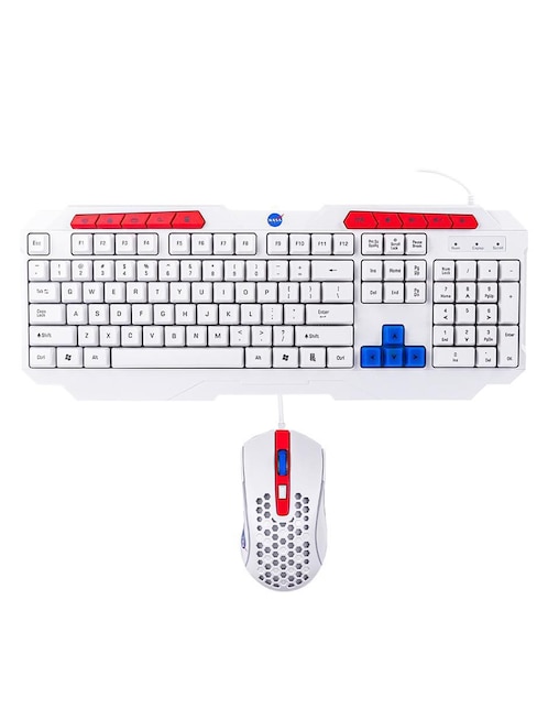 Mouse y Teclado Techzone Gamer RGB NASA