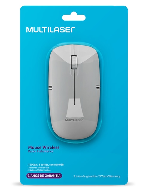 Mouse inalámbrico Multilaser Slim