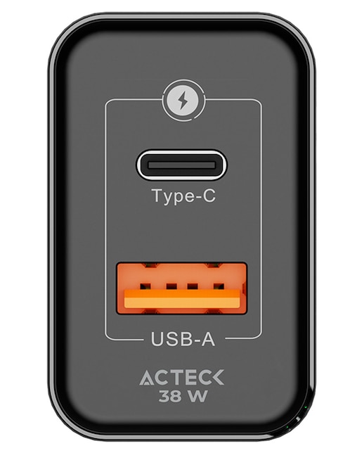 Cargador pared Acteck de 36 W USB tipo A + USB tipo C