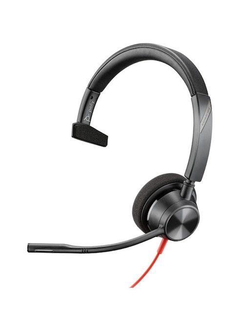 Audífonos de diadema Poly Blackwire 3310, Usb-A alámbricos con cancelación de ruido