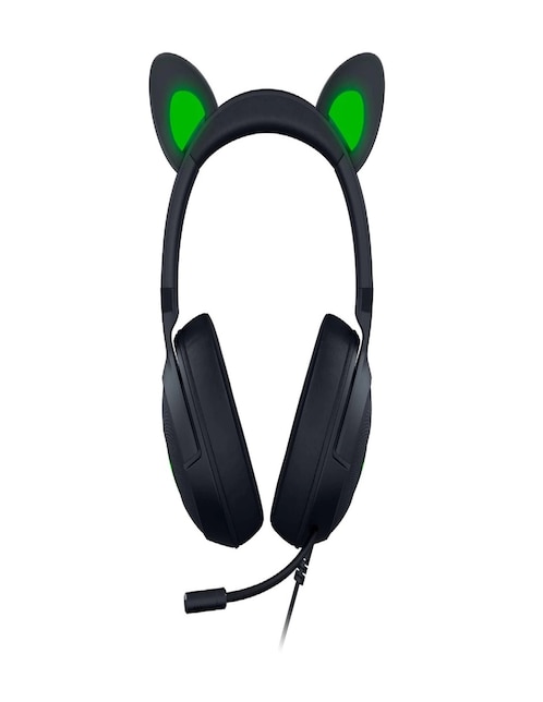 Audífonos gamer over ear Razer Kraken kitty V2 PRO alámbrica con cancelación de ruido
