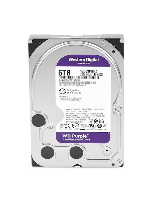 Disco duro externo Western Digital capacidad 6 TB