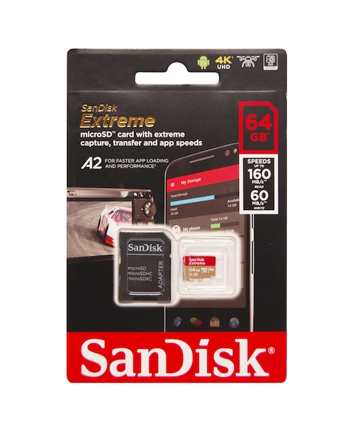 Memoria micro SD Sandisk capacidad 64 GB