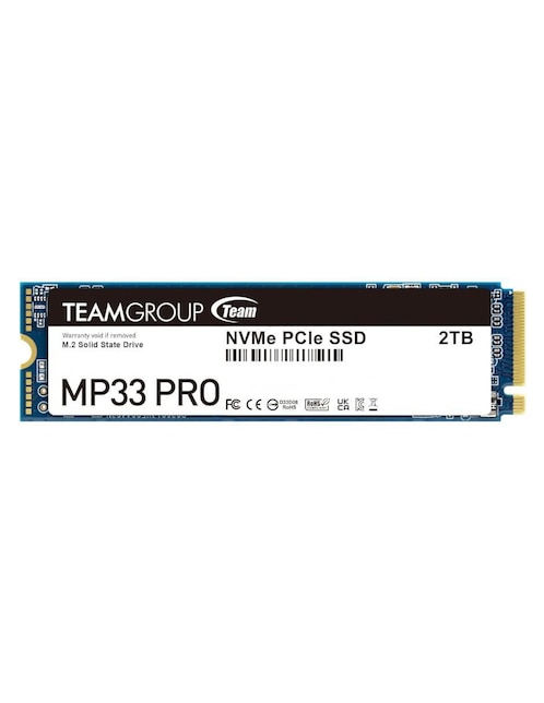 Unidad SSD Teamgroup capacidad 2 TB