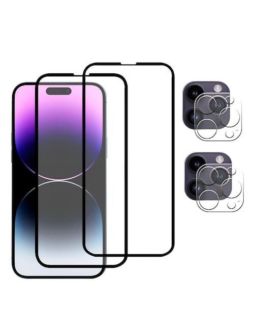 Set Mica Celular Ecomlab Apple iPhone de cristal templado
