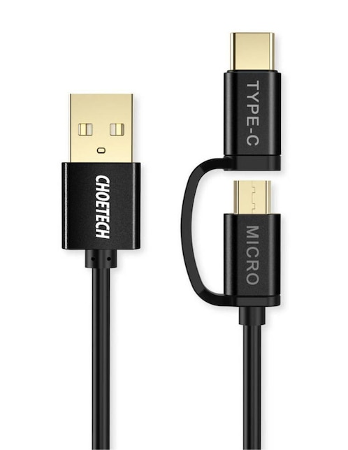 Cable Micro USB Choetech a Tipo USB C de 1.2 m