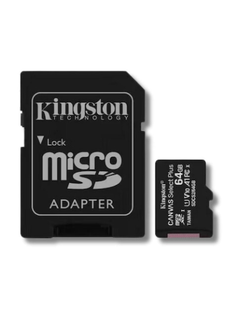 Memoria micro SD Kingston capacidad 64 GB