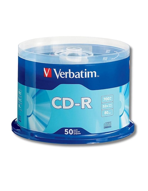 CD-R Verbatim de 50 piezas
