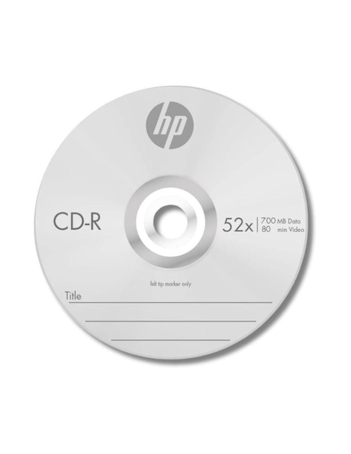 CD-R HP de 50 piezas