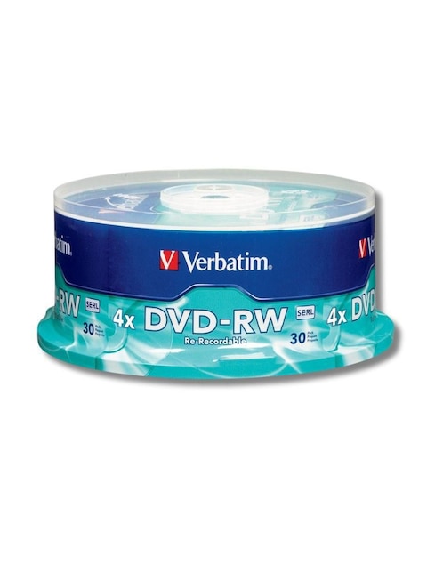 Dvd-rw Verbatim de 30 piezas