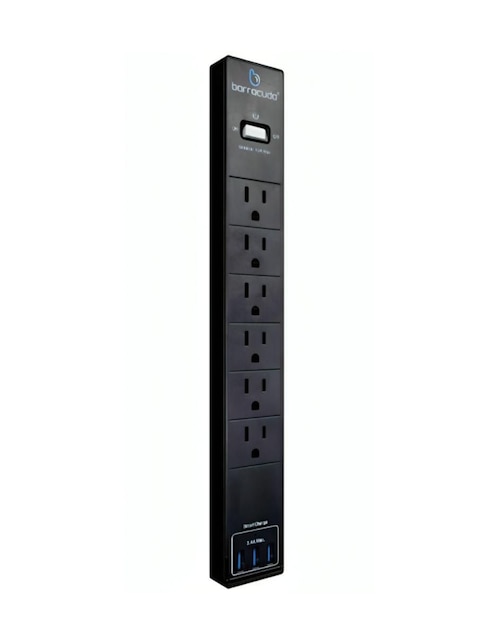 Multicontacto Barracuda 6 contactos + 3 USB
