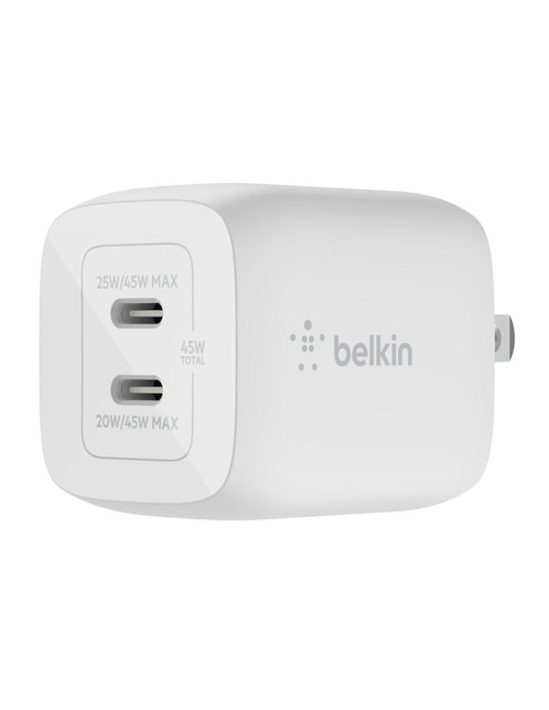 Cargador Pared Belkin de 45 W USB Tipo C