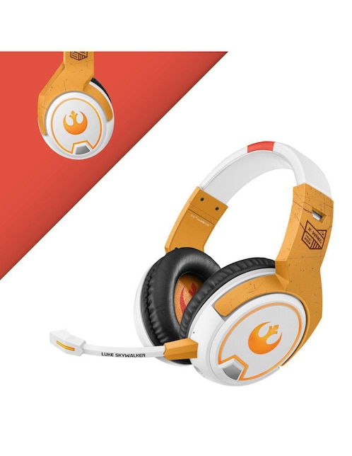 Audífonos Over-Ear Steren AUD-570/SW3 alámbricos e inalámbricos Naranja