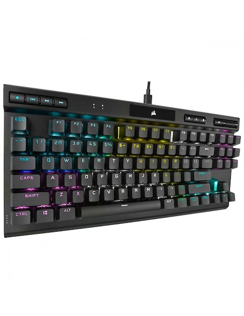 Teclado gamer alámbrica Corsair k70