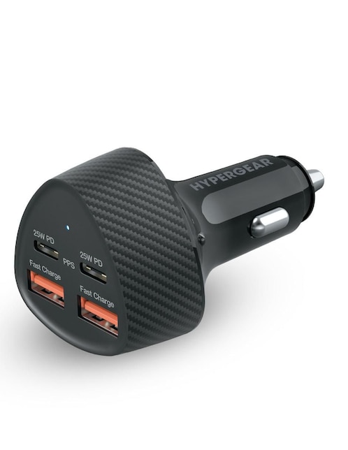 Cargador auto Hypergear de 50 W USB Tipo A + USB Tipo C