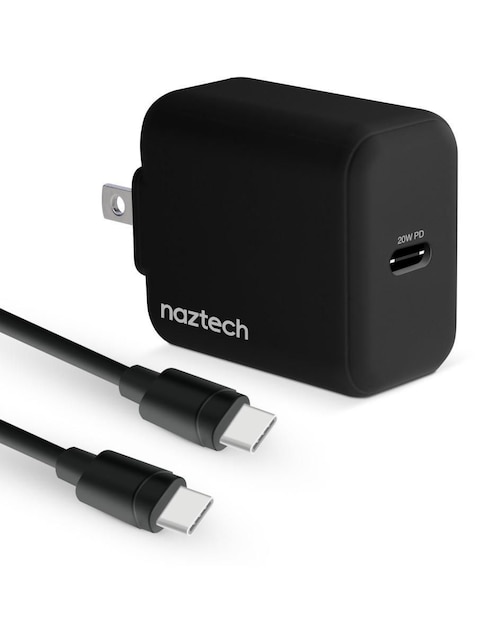 Cargador pared Naztech USB tipo C