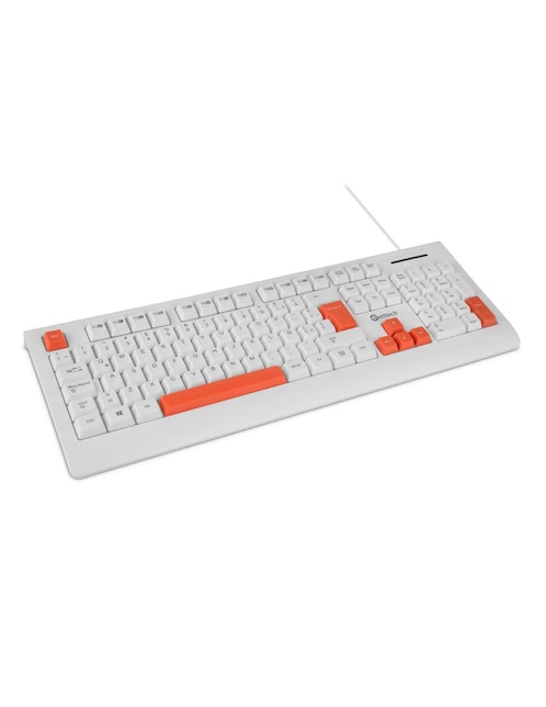 Teclado alámbrica Getttech Colorful GGK-ESMWR-02-WH