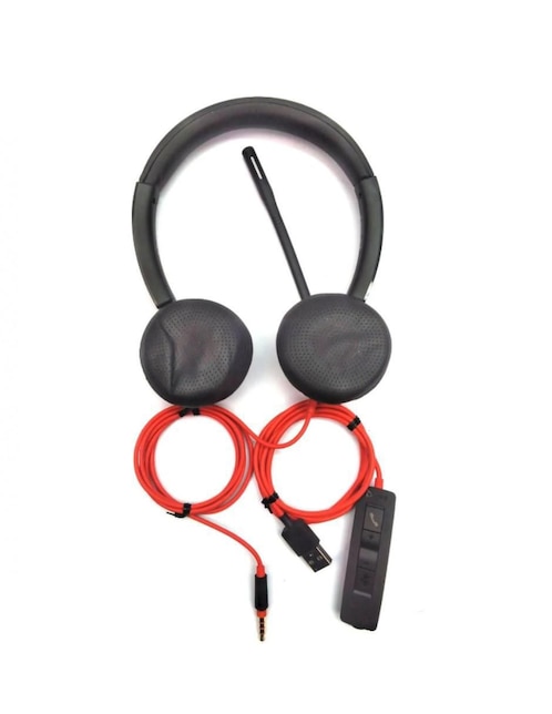 Audífonos over-ear Poly 76J20Aa alámbricos con cancelación de ruido Multicolor