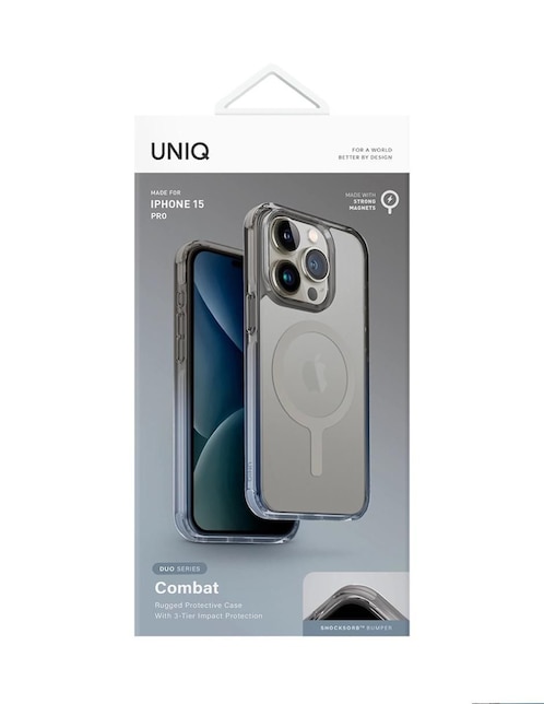 Funda para iPhone 15 Pro Combat Duo MagClick de policarbonato 1