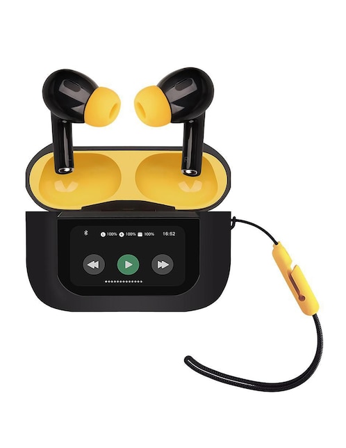 Audífono true wireless STF Tracker con pantalla LCD inalámbrica con cancelación de ruido
