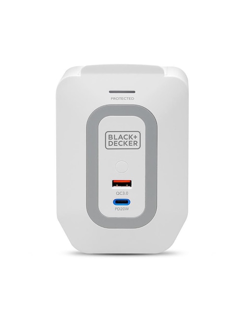 Multicontacto BDXEEMTTAP4 de 6 contactos aterrizados y 2 contactos USB para recarga 1