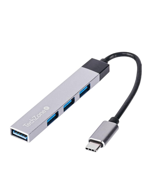 Hub Techzone TZACHB04 de 4 puertos USB