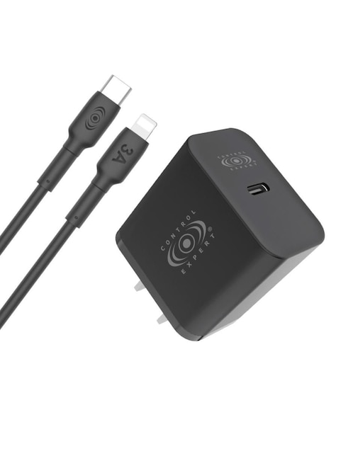 Cargador pared Control Expert de 20 W lightning + USB Tipo C