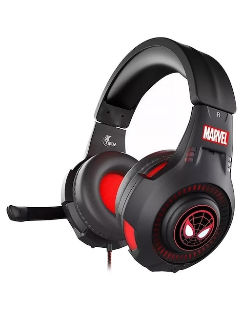 Audífono gamer over ear Xtech edicion Spider-Man Miles Morales alámbrica