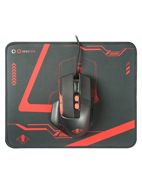 Mouse gamer alámbrico Ground Gaming 9D + Mousepad