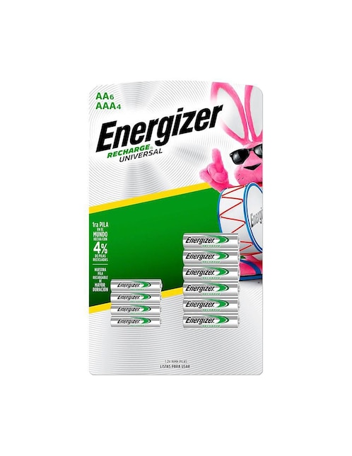 Paquete de pilas AAA Níquel-Metal Hidruro (nimh) Energizer 1.2 v