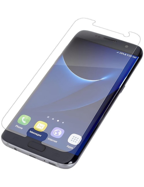 Mica celular Zagg Samsung Galaxy S7 Edge de cristal templado