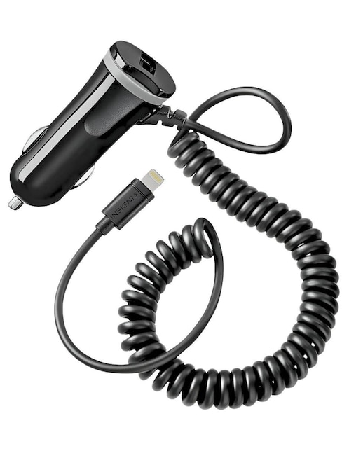 Cargador auto Lightning + USB 1