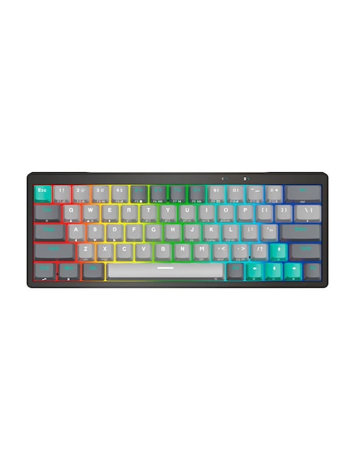 FANTECH Teclado gamer conexión inalámbrica Fantech Atom Pro 63 Mercury
