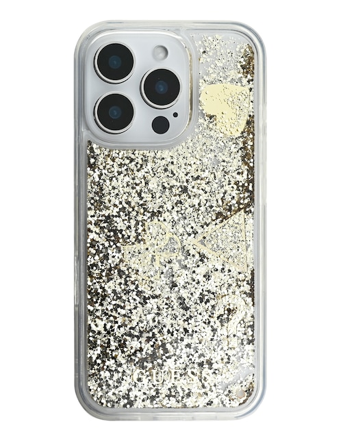 Funda para iPhone 16 Pro GLITTER GOLD de plástico