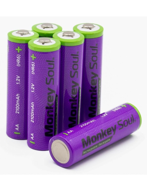 Paquete de pilas AA níquel-metal hidruro (nimh) monkey soul 1.2 v