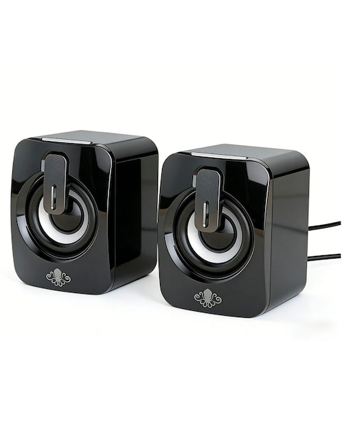 Altavoces gamer con luces LED 1