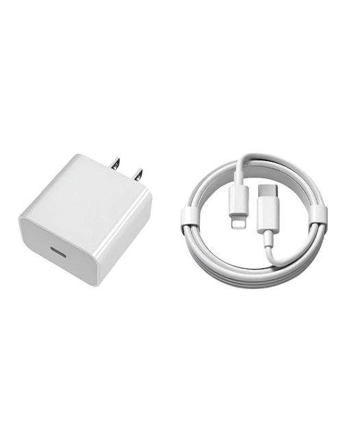 XTELLAR Cargador pared Xtellar de 15 W Lightning + USB tipo C