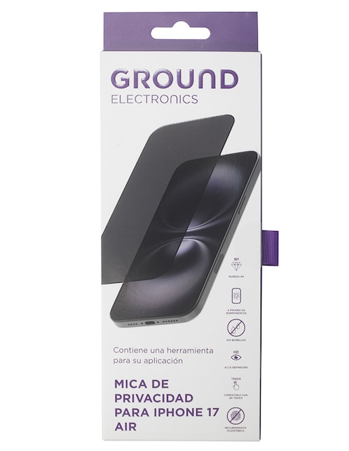 GROUND Mica para smartphone Ground iPhone 17 de cristal templado